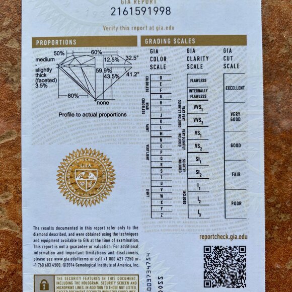 GIA certified platinum platinum engagement ring & wedding band set 6.5 - Picture 5 of 5